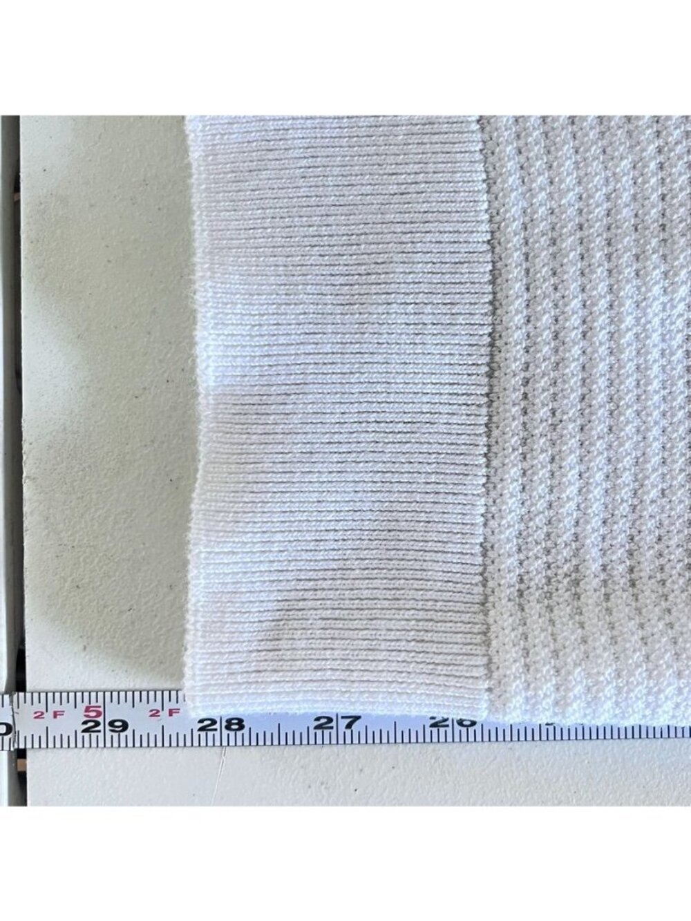 Mango MNG Men L Cotton Blend Ribbed Knit T-Shirt Short Sleeve Euro Summer Resort - Picture 12 of 14